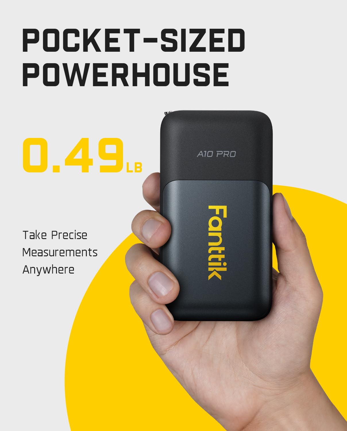 Fanttik A10 Pro 2-in-1 Digital Laser Tape Measure with HD IPS Color Display