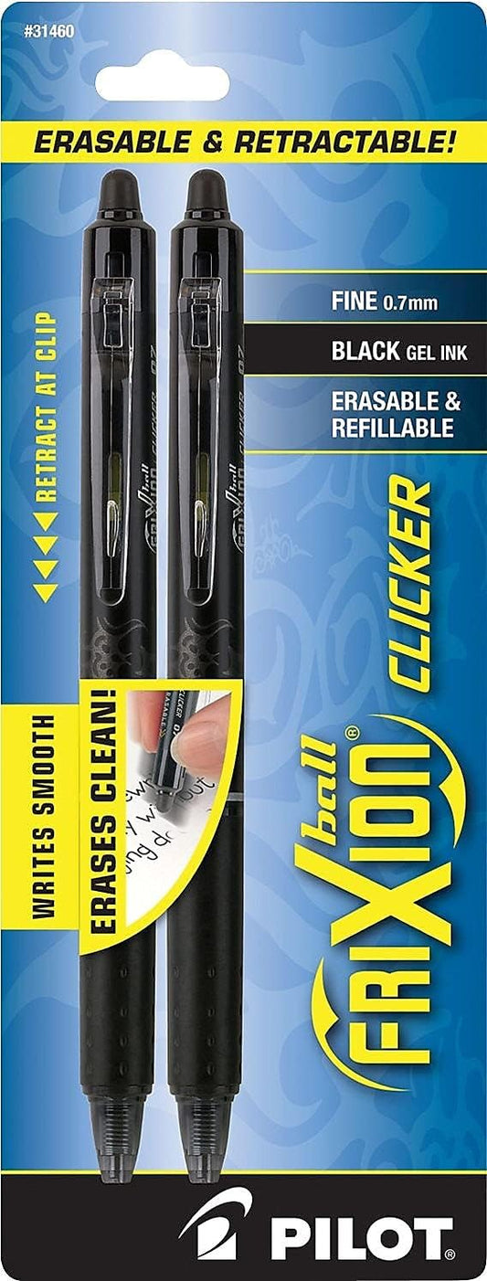 PILOT FriXion Clicker Erasable, Refillable & Retractable Gel Ink Pens