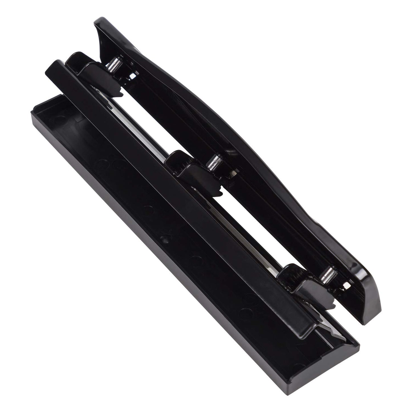 3 Hole Punch, 10 Sheet Capacity, Black, Easy-Clean Tray