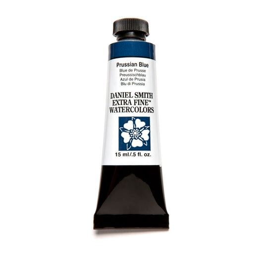 Daniel Smith Extra Fine Watercolor 15ml Paint Tube, Prussian Blue, 0.5 Fl Oz (Pack of 1)