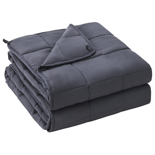 Weighted Blanket(20 lbs, 60” x 80”, Grey)
