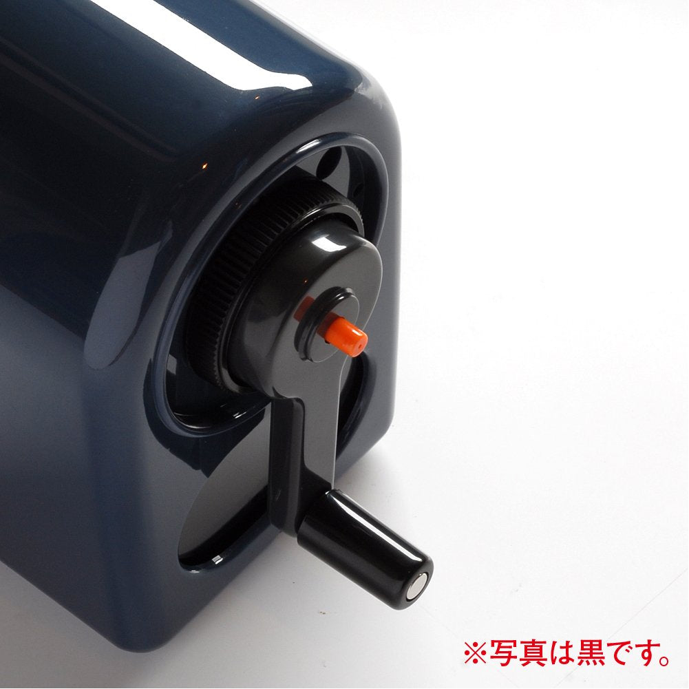 Uni KH-20 Hand Crank Wooden Pencil Sharpener - Blue