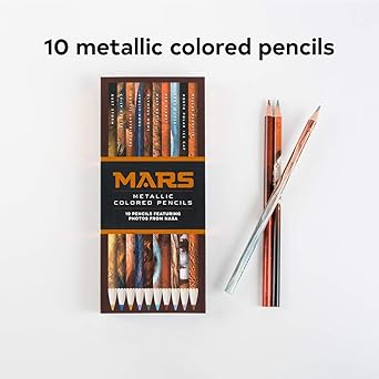 Metallic Colored Pencils: 10 pencils