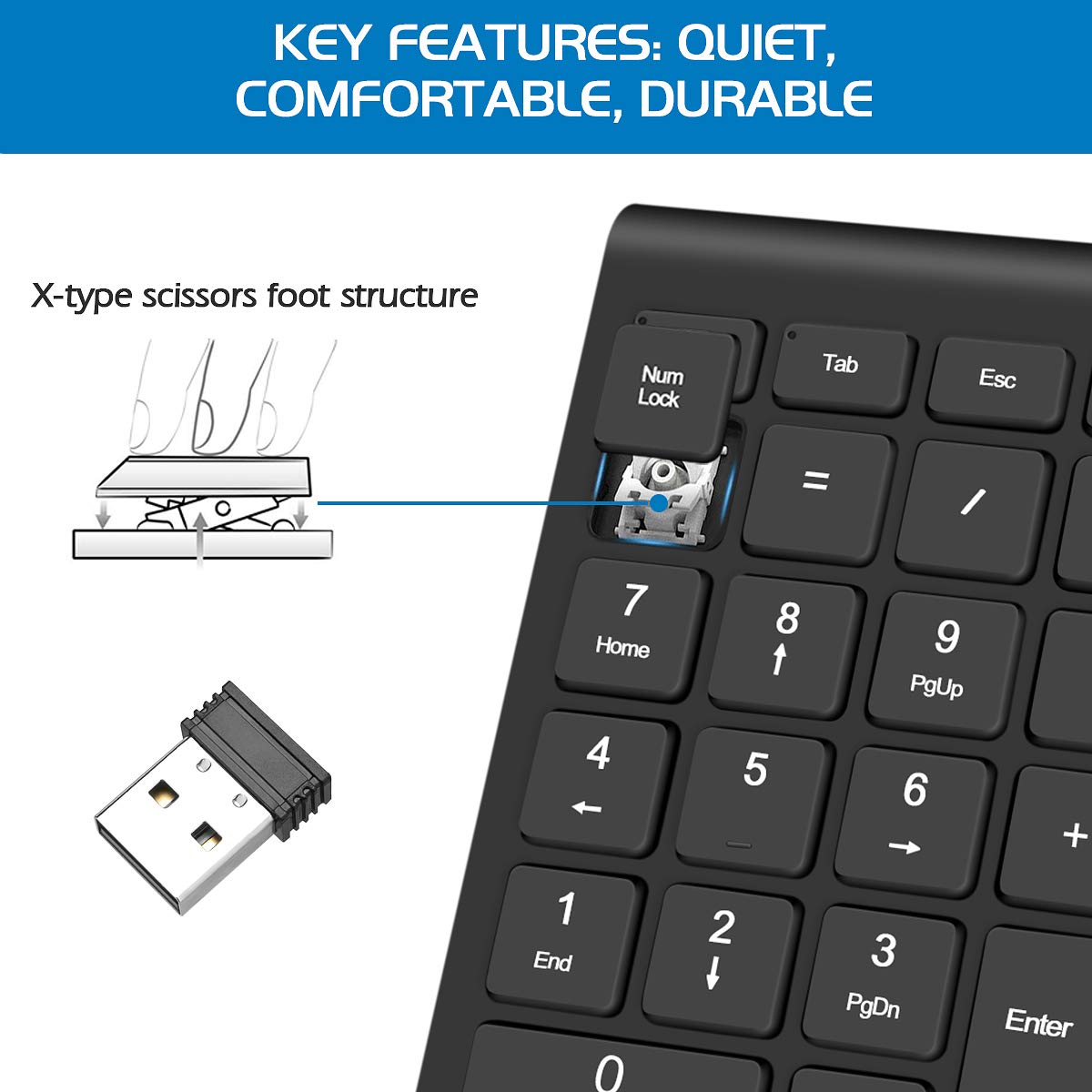 Wireless Number Pads, Numeric Keypad