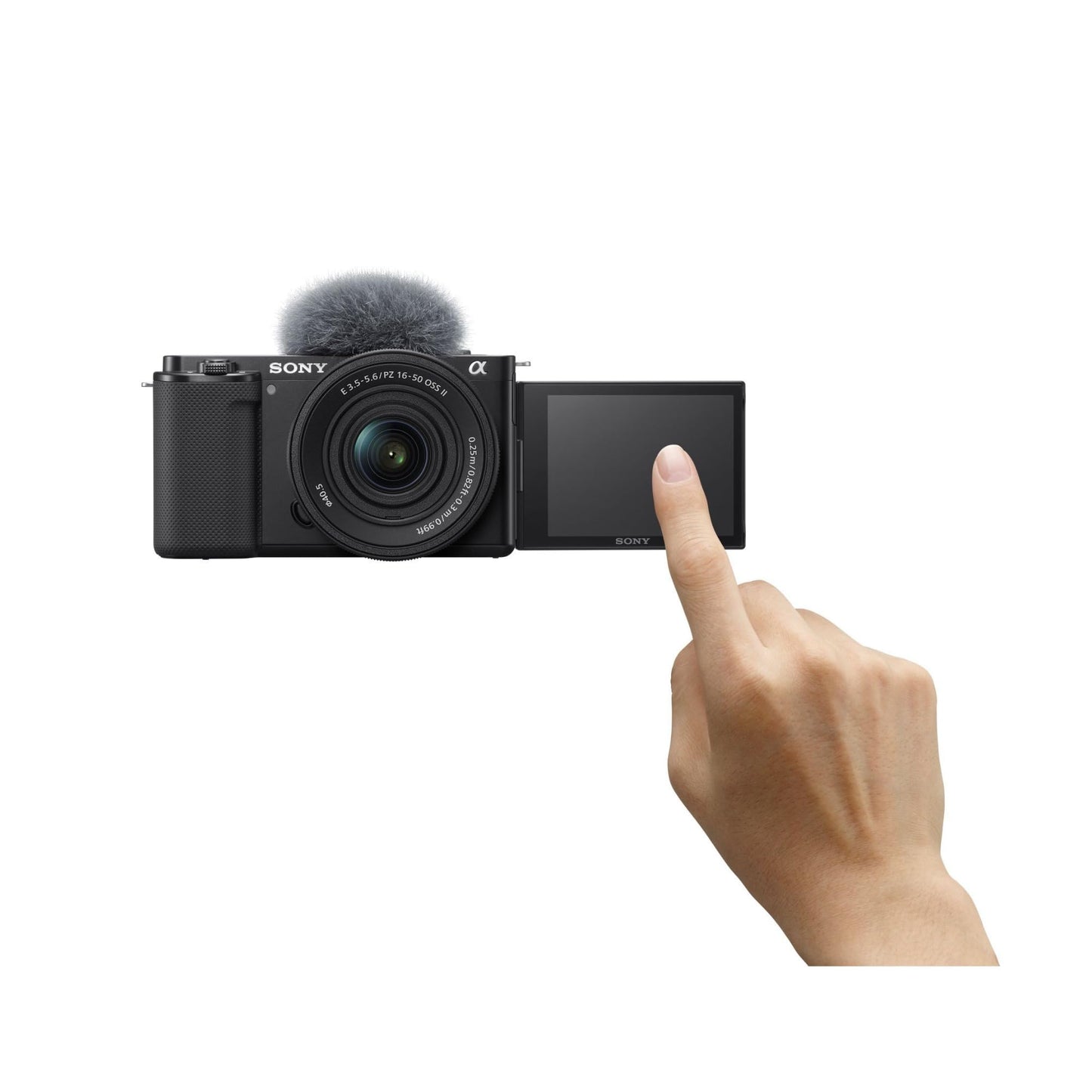 Sony Alpha ZV-E10 - APS-C Interchangeable Lens Mirrorless Vlog Camera Kit - Black