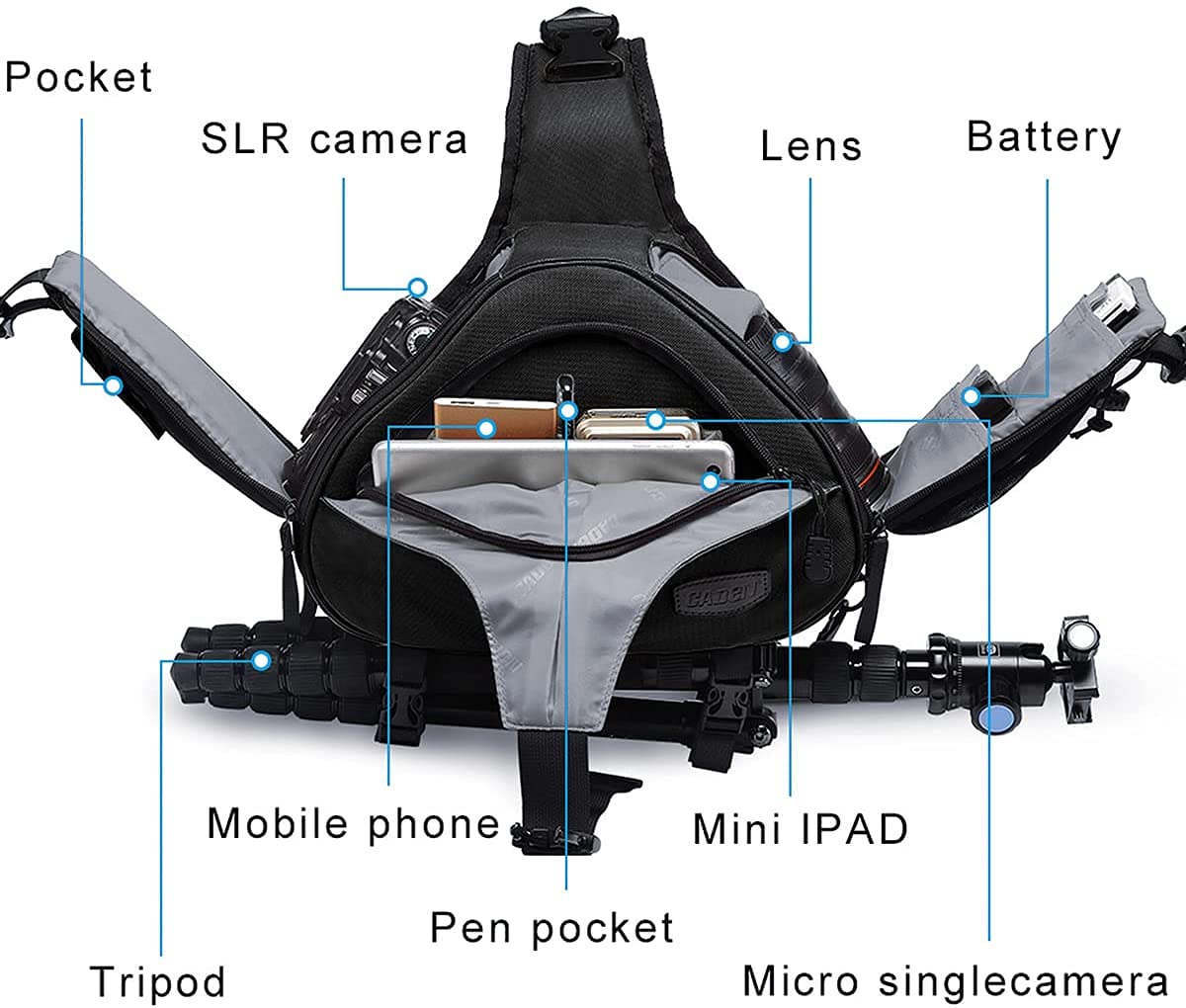 CADeN Camera Bag Sling Backpack Camera Case