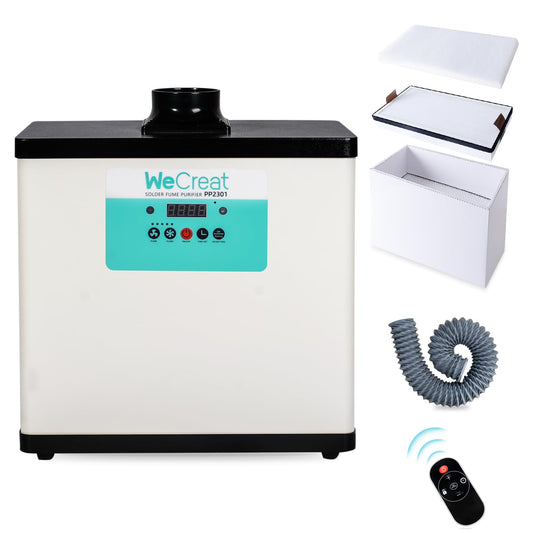 WECREAT Solder Fume Extractor, Powerful 200W Suction Smoke Purifier