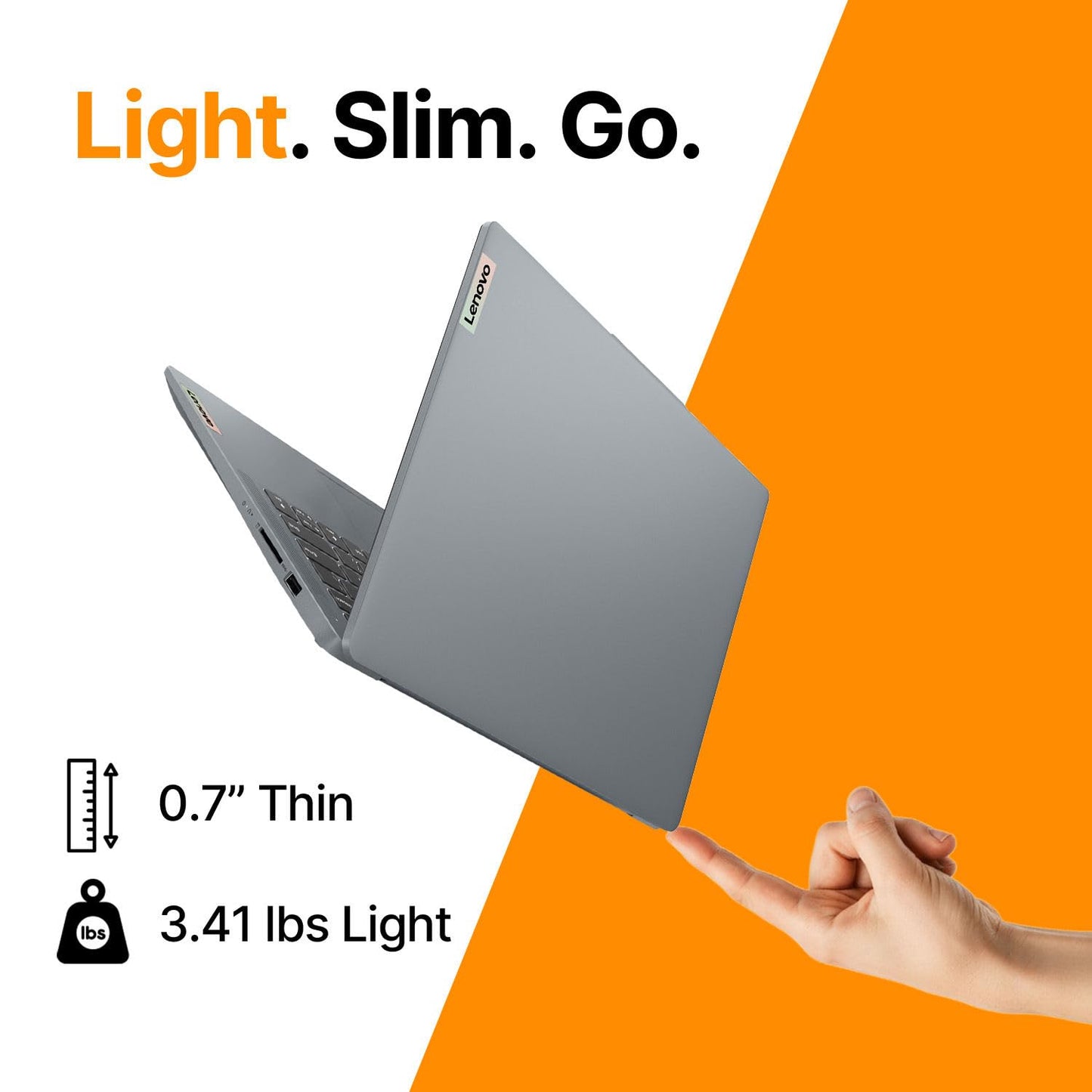 Lenovo IdeaPad Slim 3i • 15.6" FHD Laptop with Microsoft Office 365 • Intel 4 Cores • 128GB SSDetup, Lightweight • Win 11