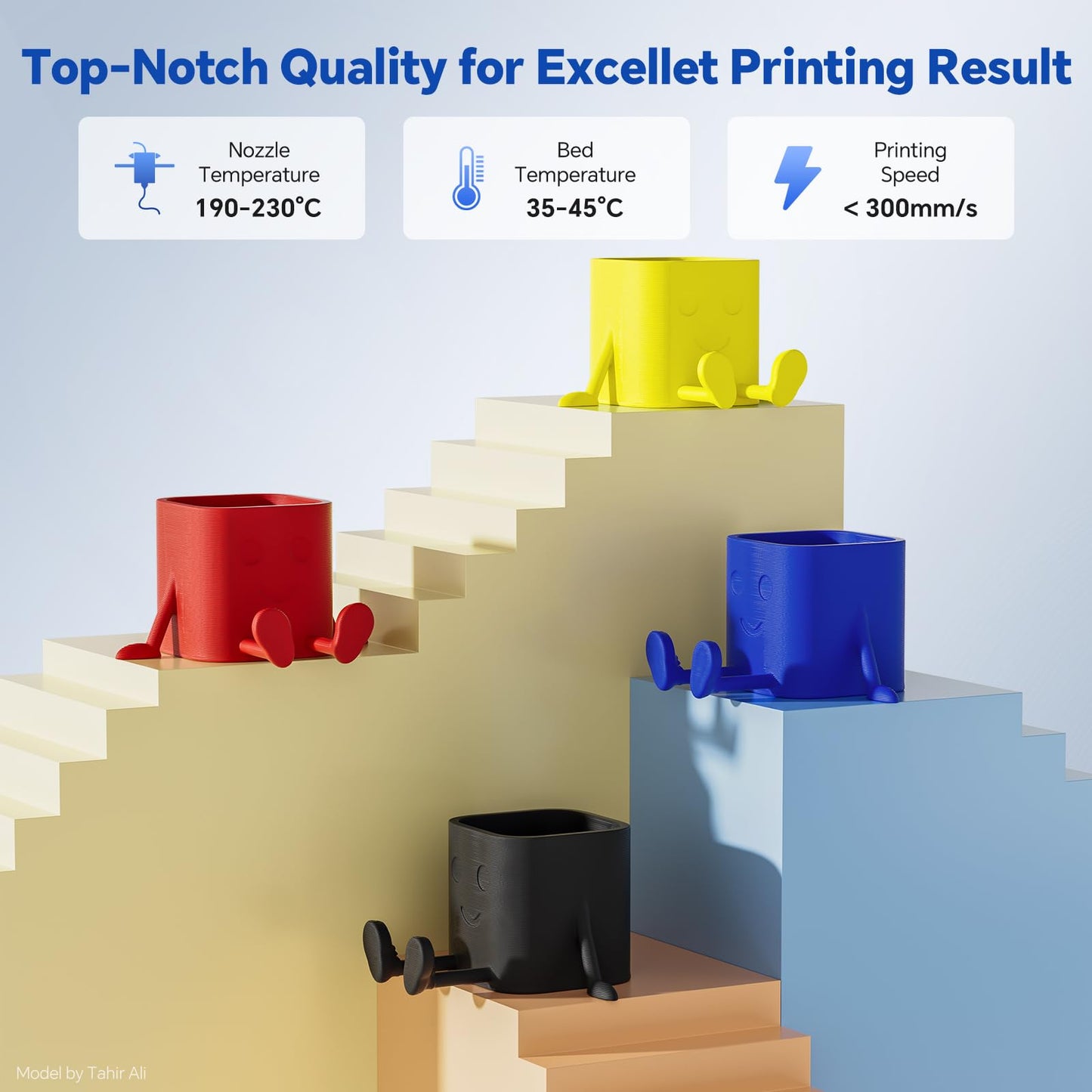 PLA PRO Filament 1.75mm- Black