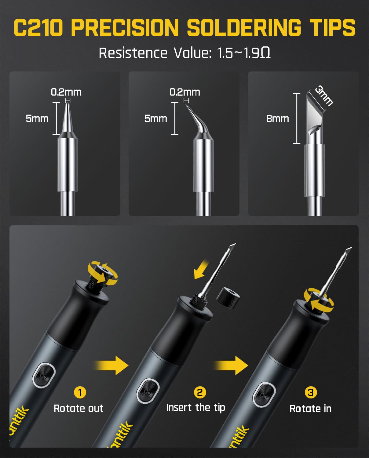 Fanttik T1 Max Soldering Iron Kit, Cordless Soldering Iron
