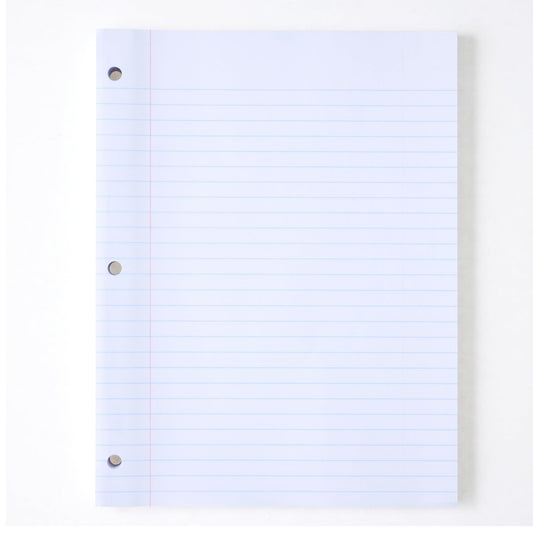 Loose Leaf Paper, Wide Ruled Reinforced Binder Paper, 150 Sheets