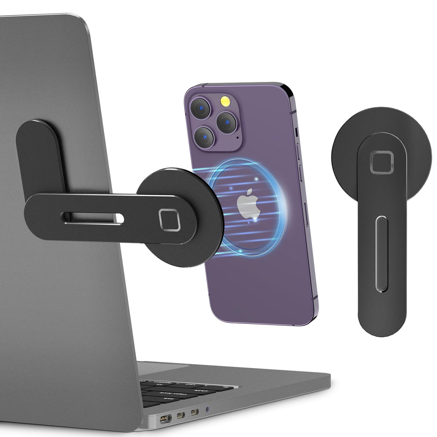 Adjustable Laptop Stand, Magnetic Phone Holder