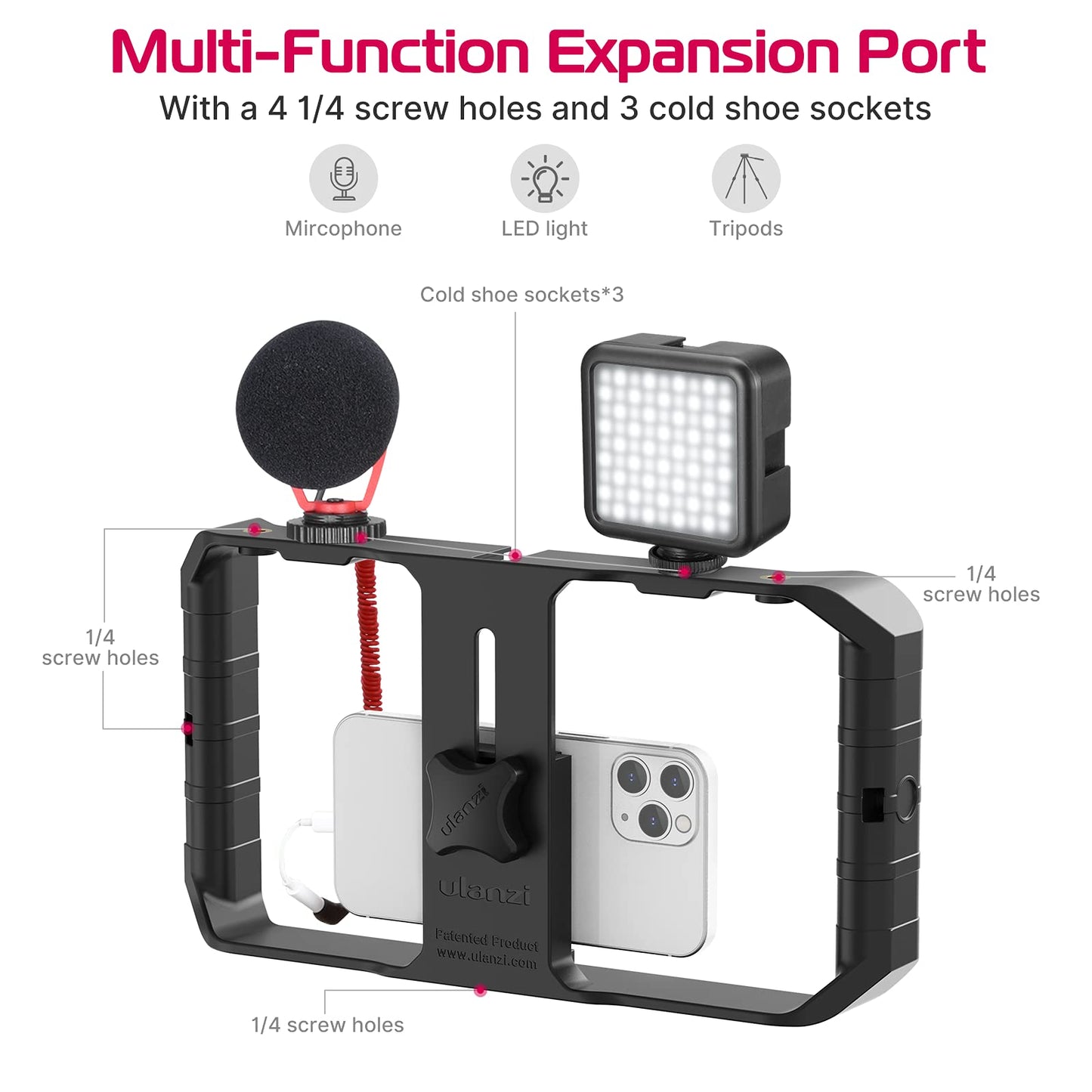 Filmmaking Vlogging Case, Phone Video Stabilizer