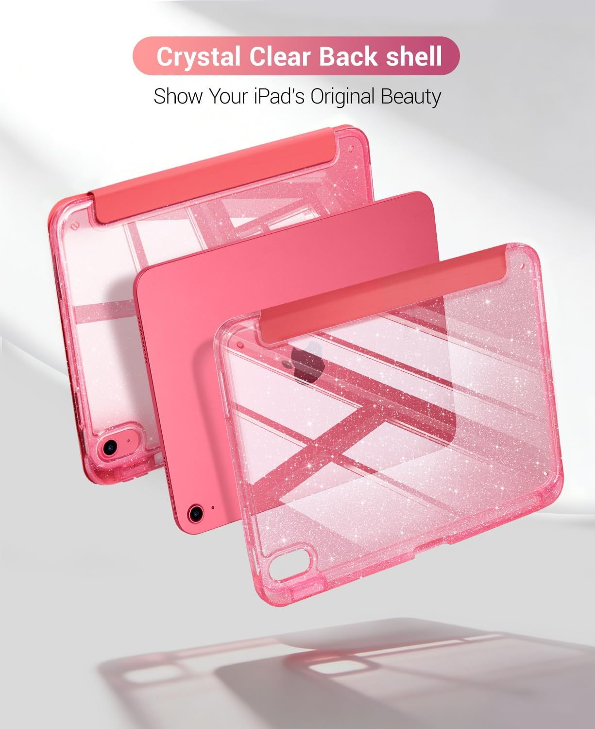 CoBak Case for iPad (A16) 11th Generation, iPad 10th Gen, Pink Glitter