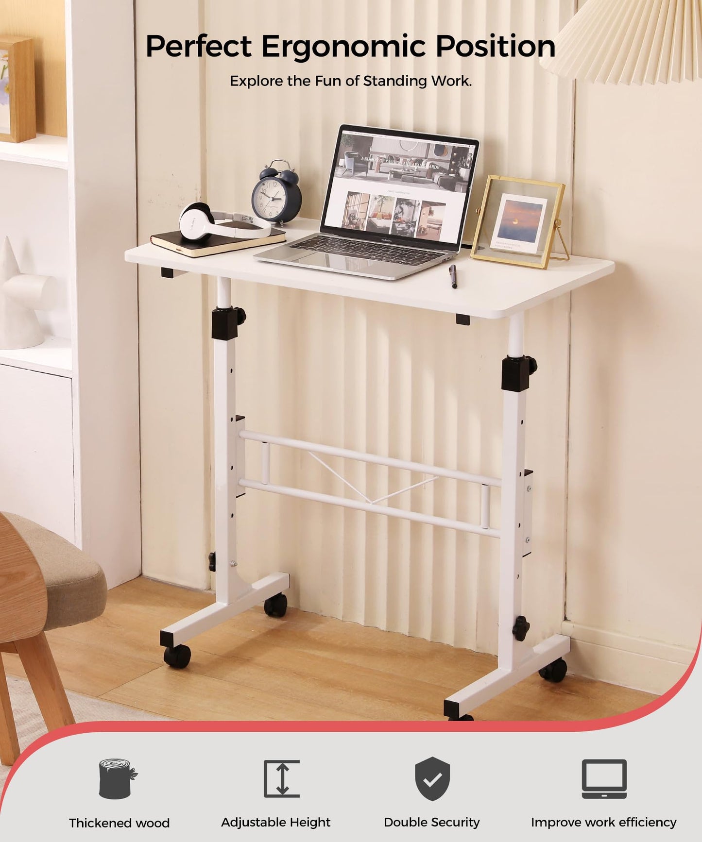 Portable Standing Desk Adjustable Height