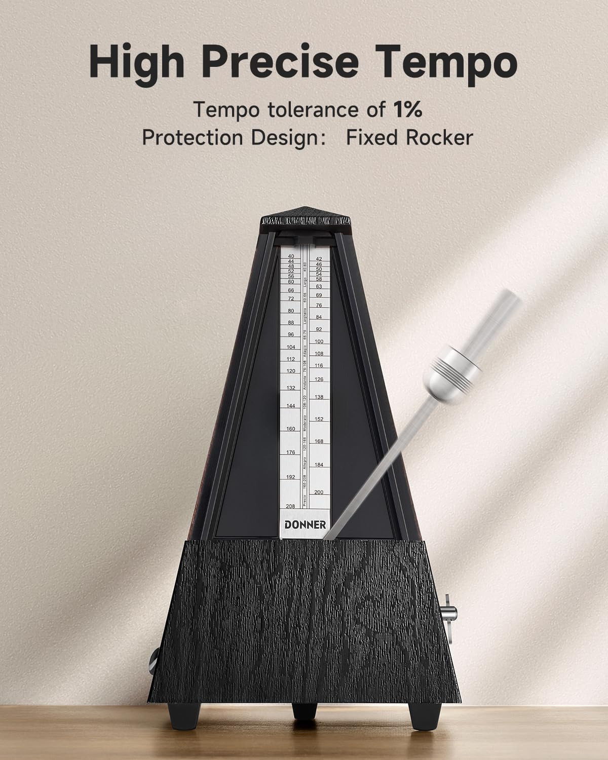 Donner Mechanical Metronome for Piano Guitar Drum Violin Saxophone Musician