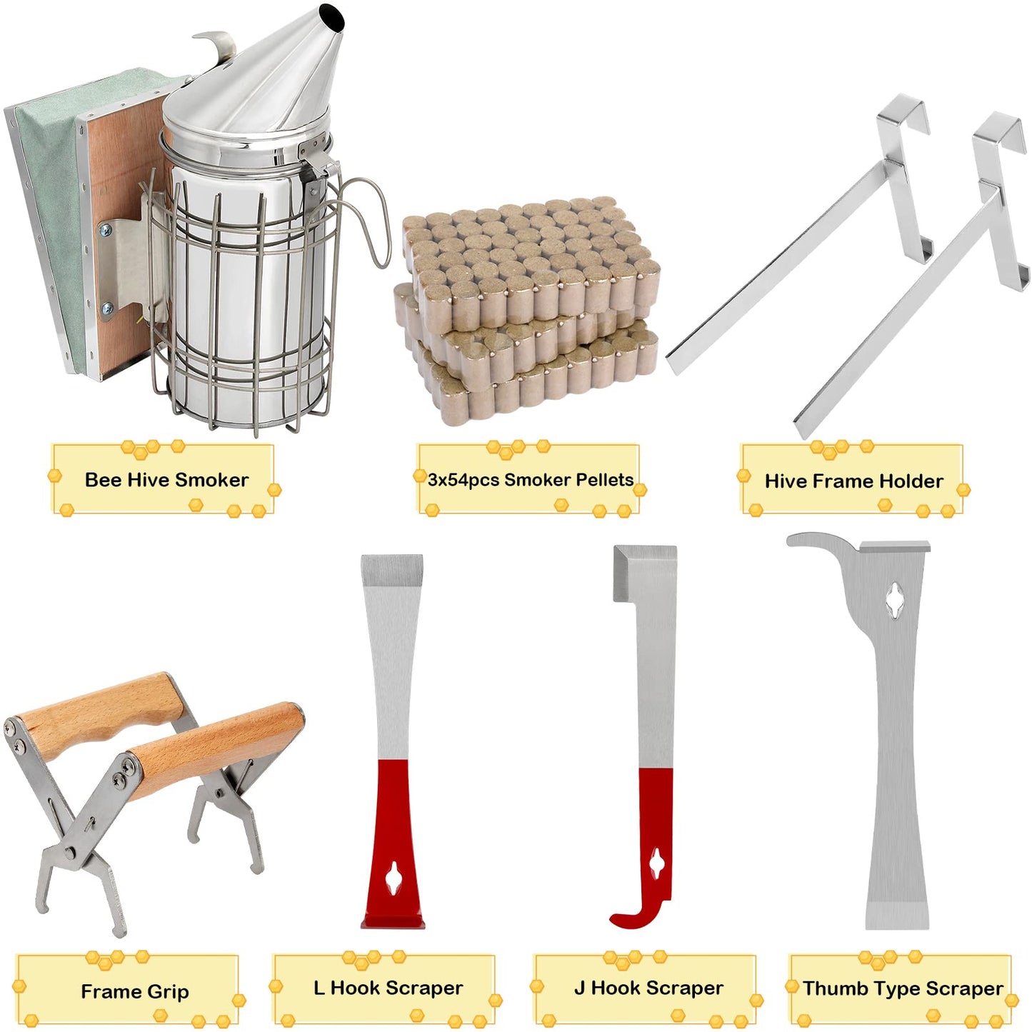 Blisstime Beekeeping Supplies, 30 PCS Bee Keeping Starter Kit