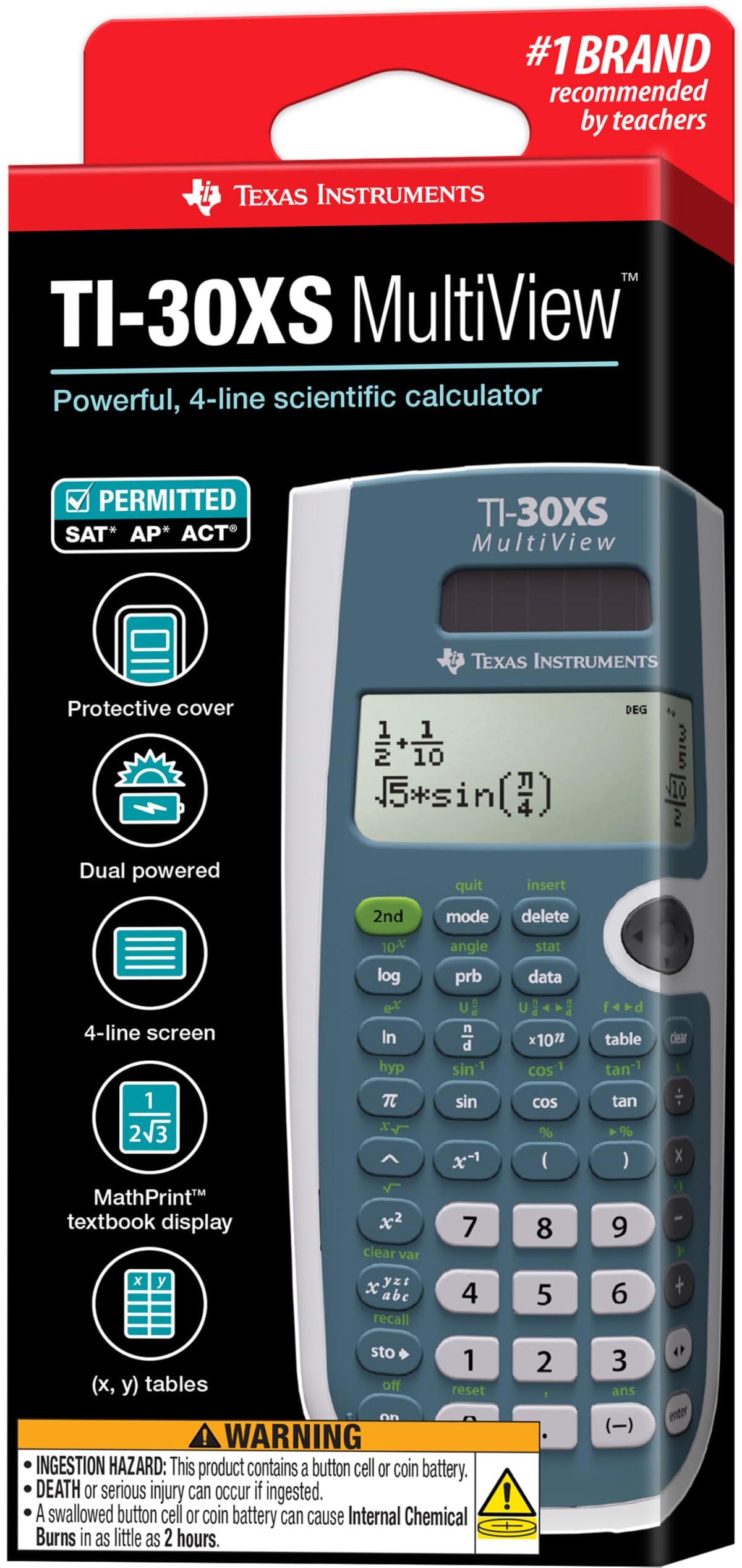 Texas Instruments TI-30XS MultiView Scientific Calculator