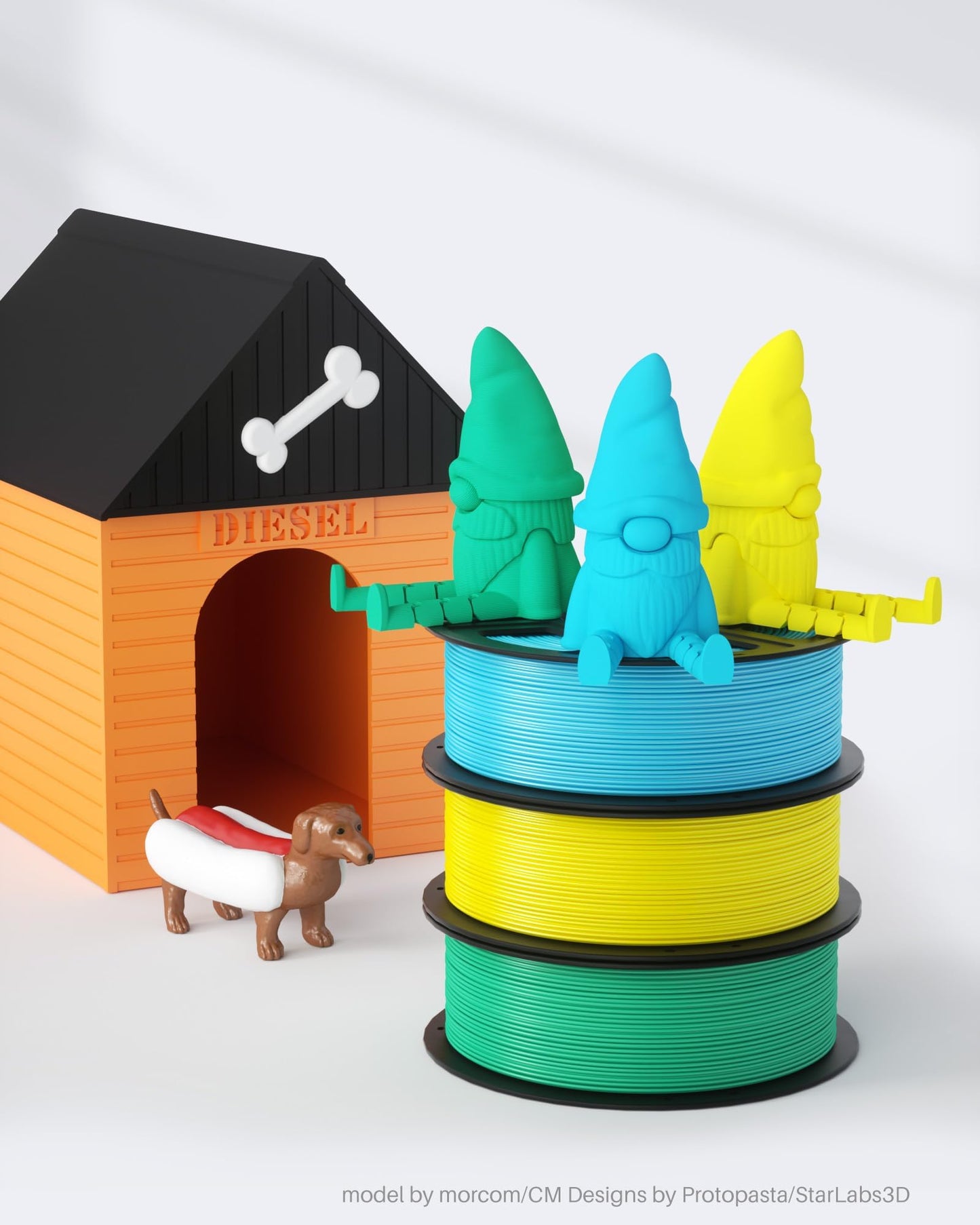 PLA Filament 1.75mm, 1KG, neon green