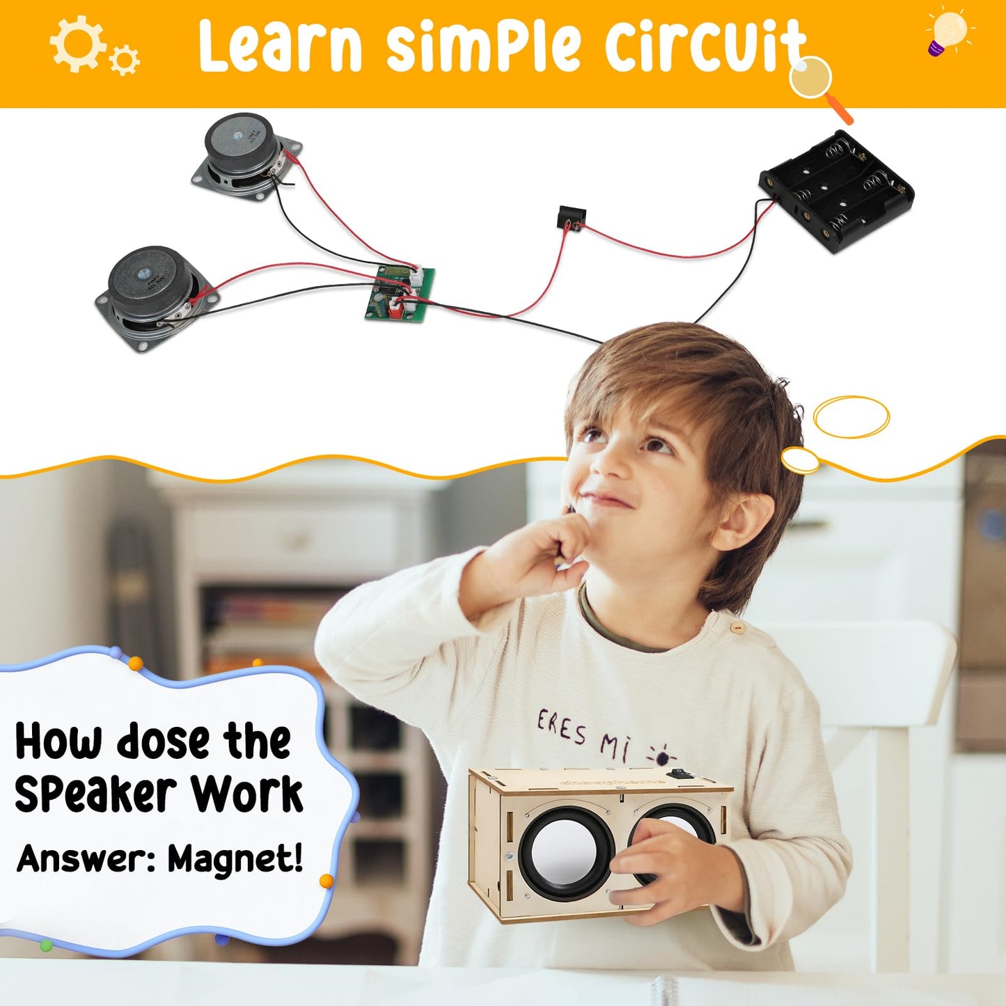 Stem Projects Science Kit Building Own Bluetooth Speaker & FM Radio