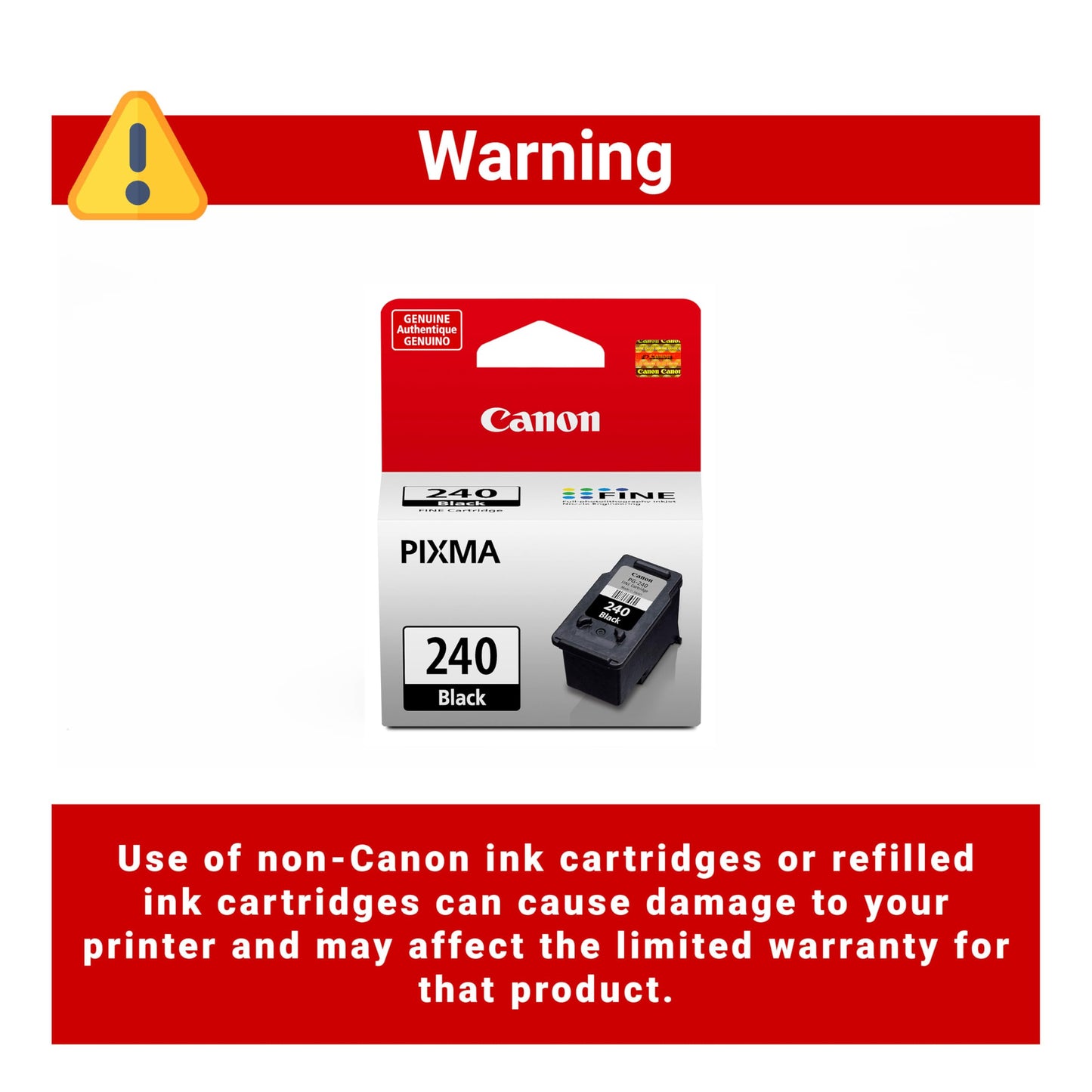 Canon PG-240 Genuine Black Ink Cartridge