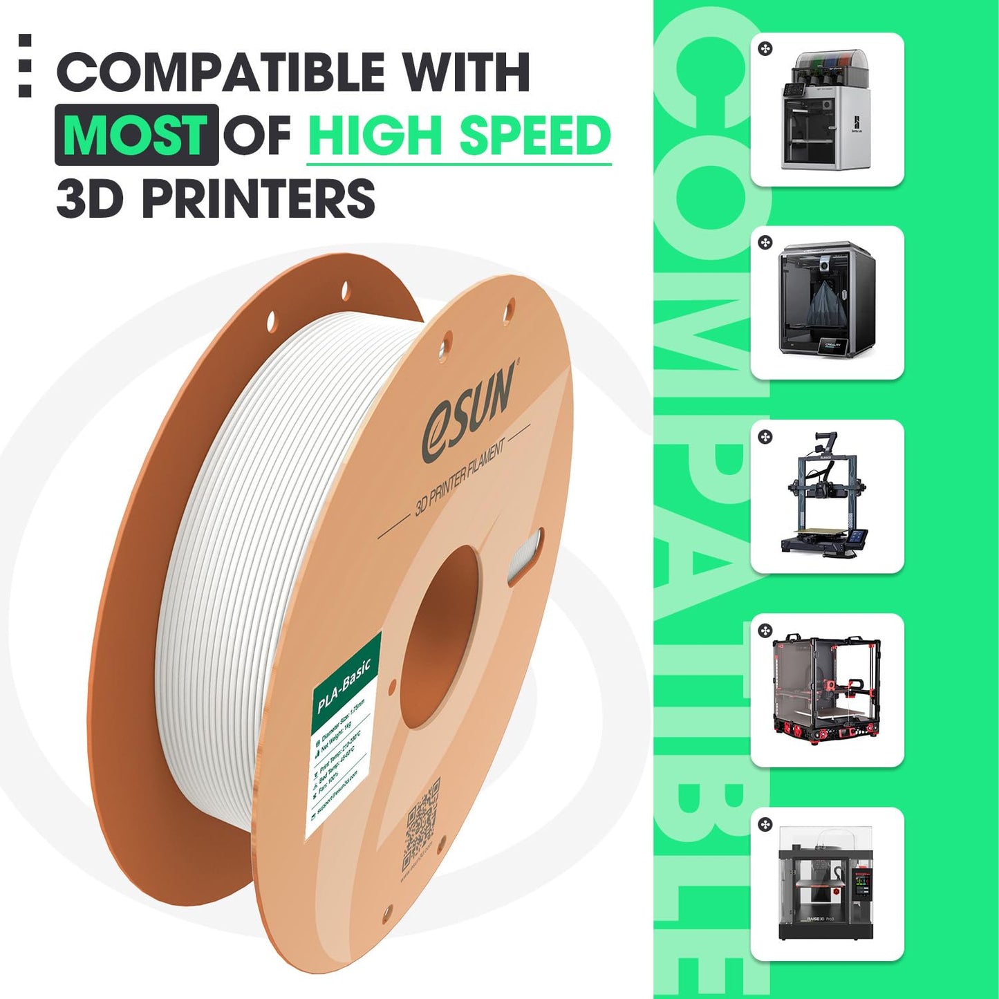 PLA Basic Filament 1.75mm- Green