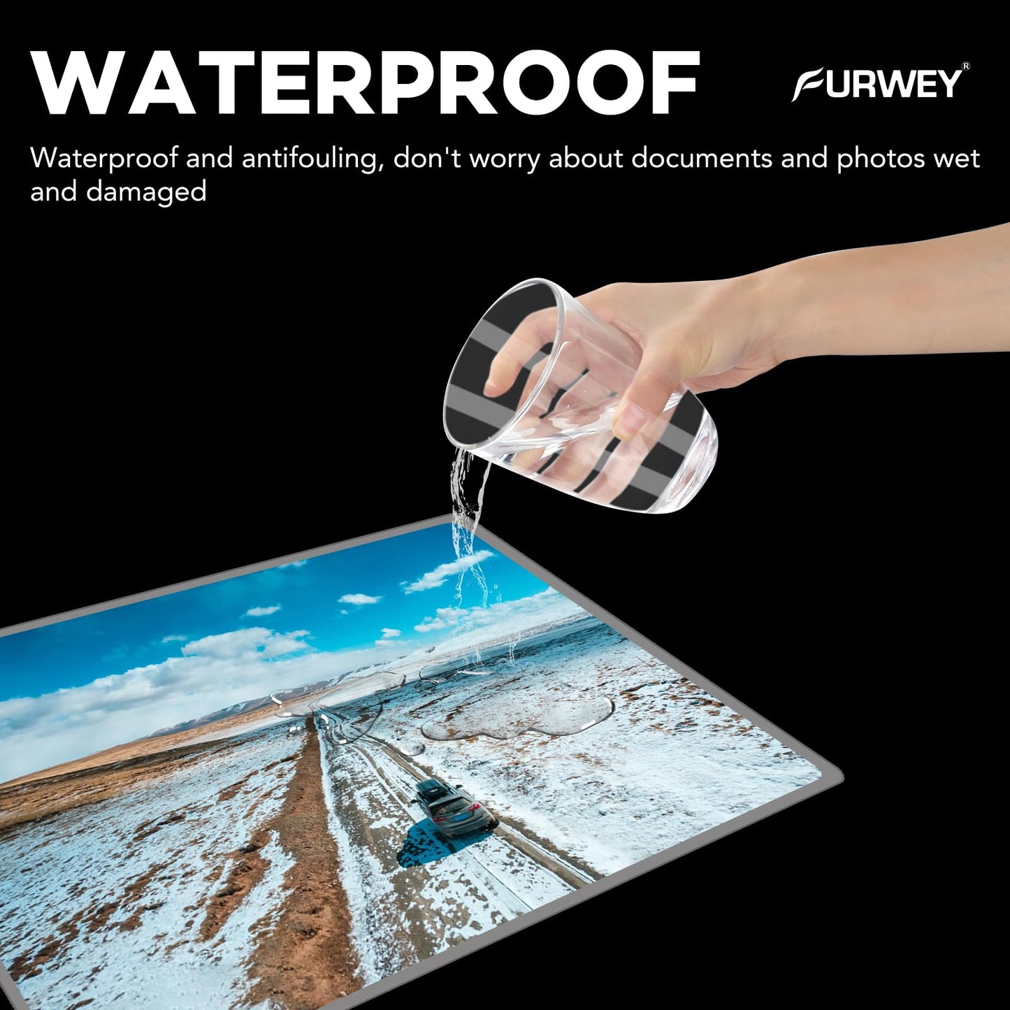 FURWEY Laminating Sheets, 300 Pack, 3 mil