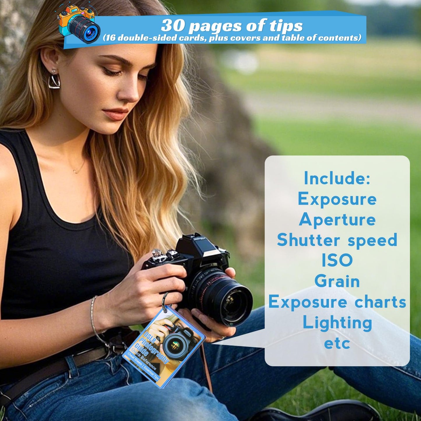 Photography Cheat Sheet for DSLR Camera Accessories