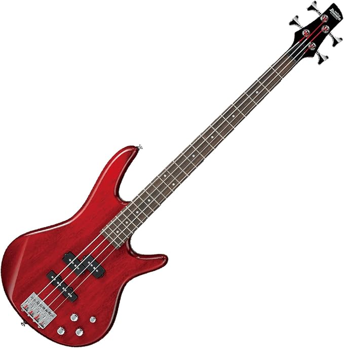 Ibanez GSR200 TR Transparent Red 4-String Electric Bass Guitar