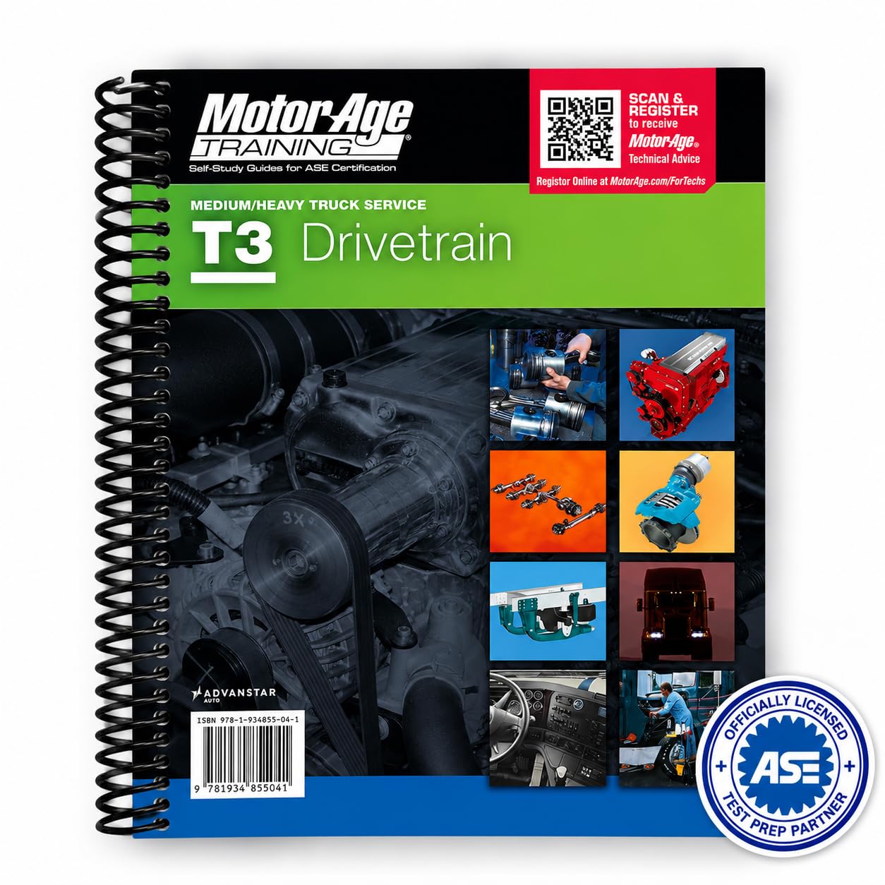 ASE Test Prep Medium and Heavy Truck Study Guide Set - ASE T1-T8