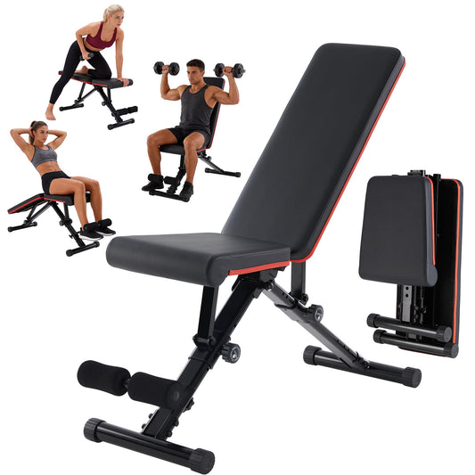 Aidoly Adjustable Weight Bench 795 lbs, Foldable Incline Bench Press