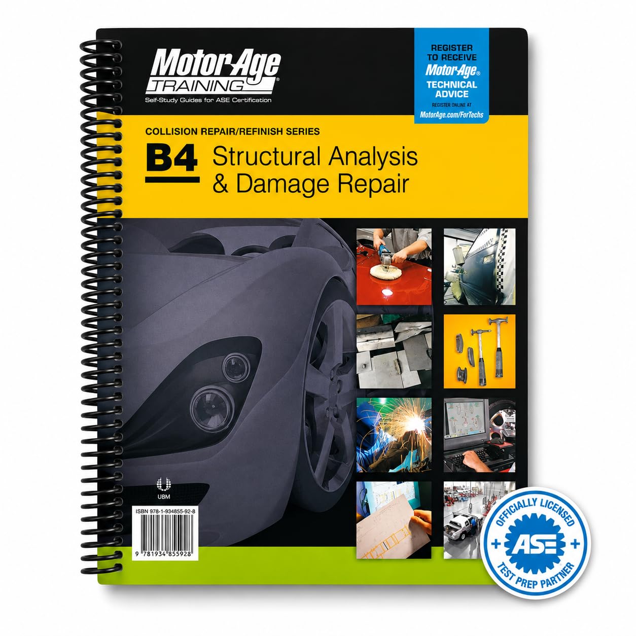 ASE Certification Test Prep Collision Repair (B2 - B6) Study Guide Package