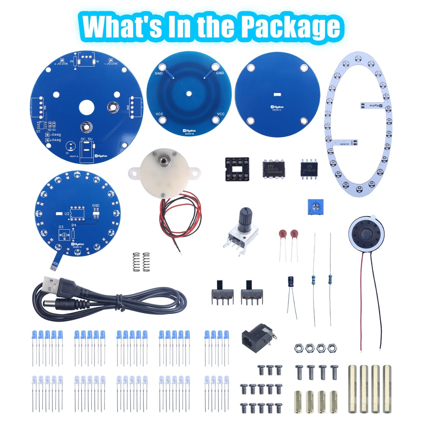 Soldering Practice Project Kit, DIY Globe Planetary Motion Soldering Kit, Rotating Universe Model Electronic Kit with Music Brightness Adjustable for STEM