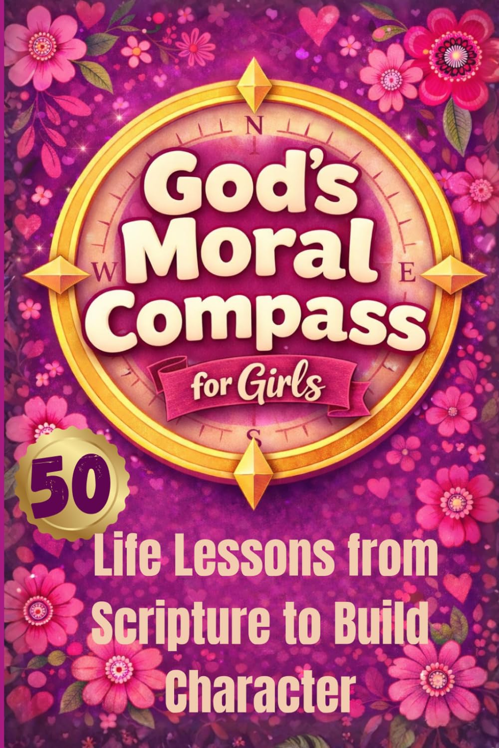 God's Moral Compass for Girls: 50 Bible Life Lessons from Scripture with Activities to Build Character- paperback