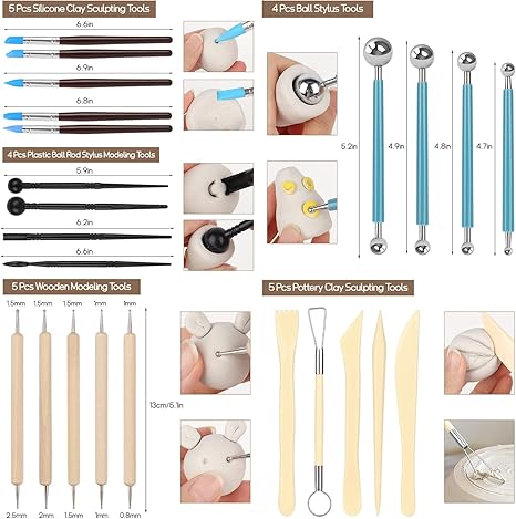 Air-Dry Clay Kit for Pottery Clay