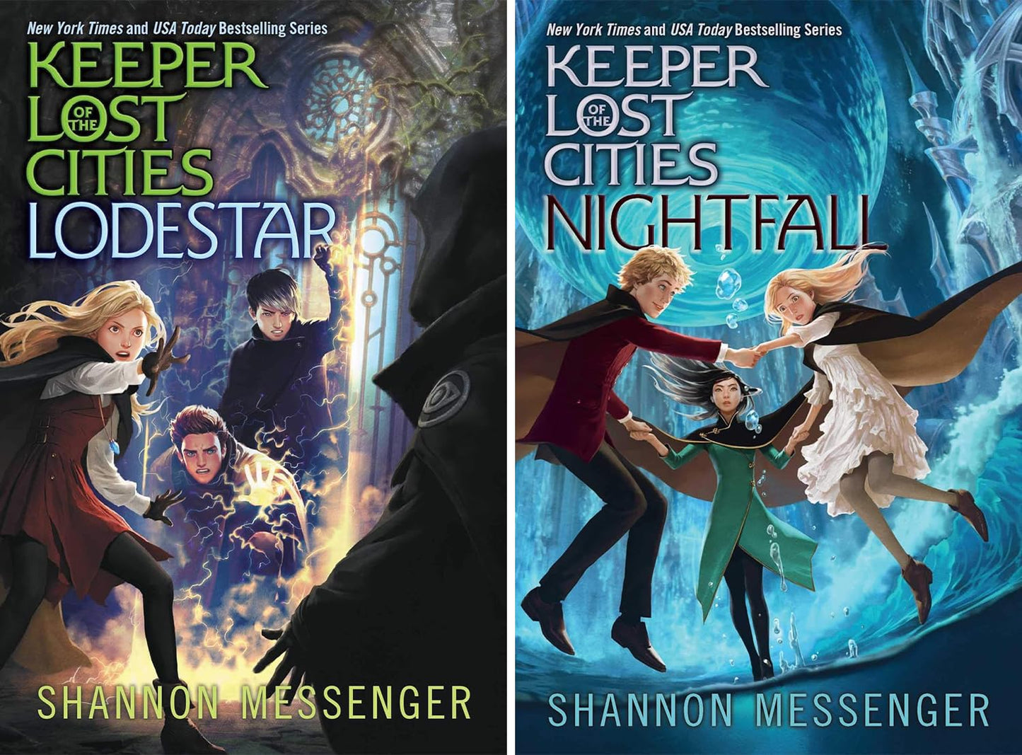 Keeper of the Lost Cities Series. Set of 11 Books. Keeper of the Lost Cities, Exile, Everblaze, Neverseen, Lodestar (Reprint) , Nightfall, Flashback, ... 8.5, Unraveled Book 9.5, by Shannon Messenger