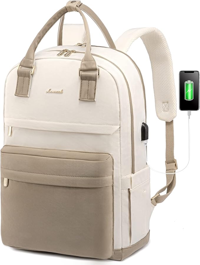 backpack separate laptop compartment Laptop Backpack – Lavender Vibes