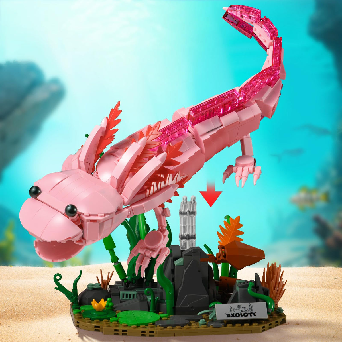 KKQ Axolotl Building Blocks Sets