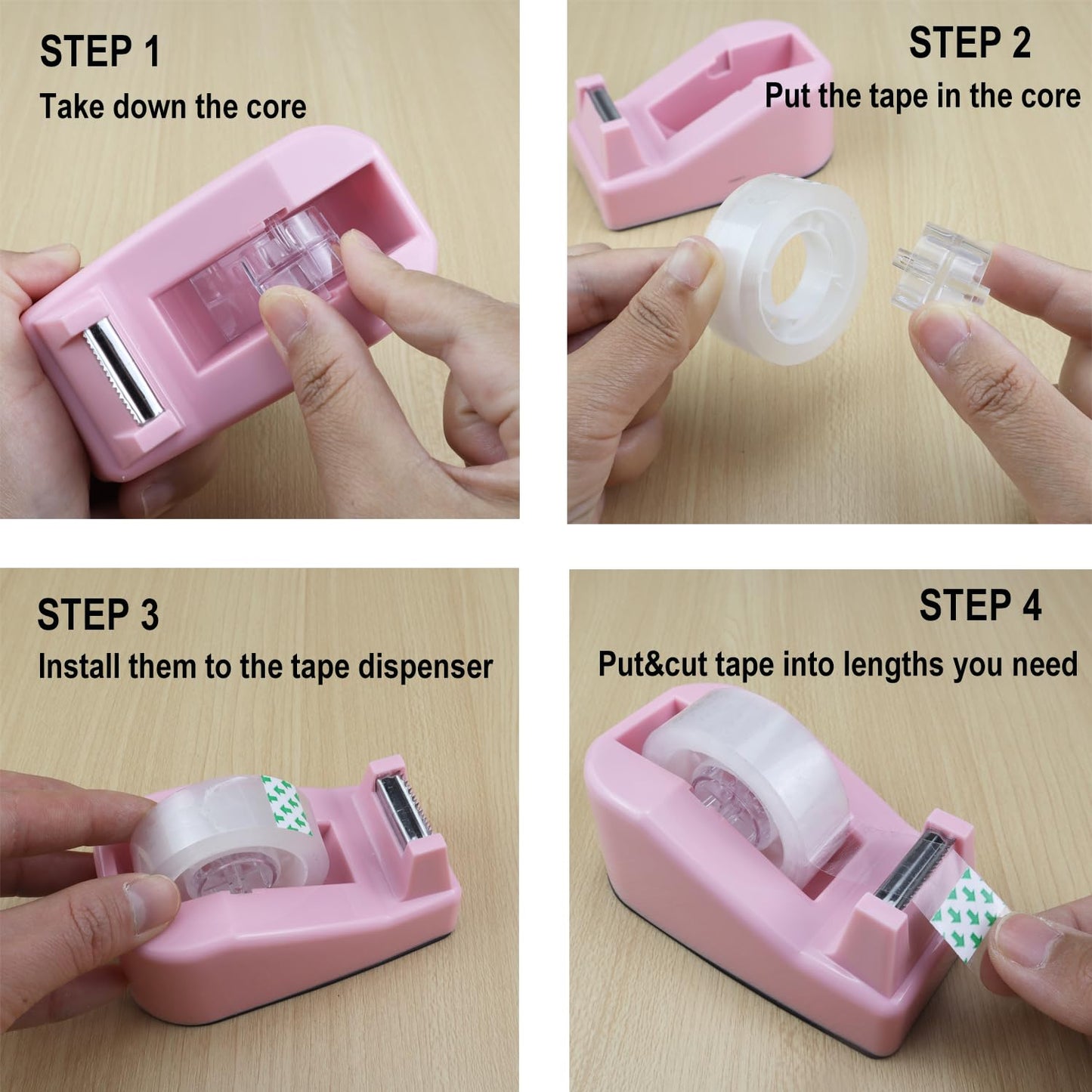 Aacehlh Desktop Tape Dispenser with 12 rolls