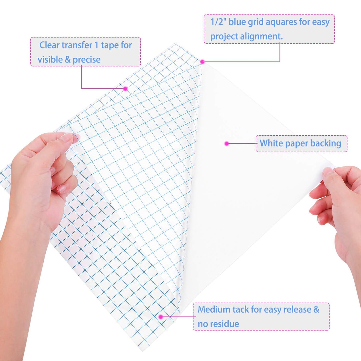Transfer Tape, 20 Pack Transfer Tape Clear Contact Paper