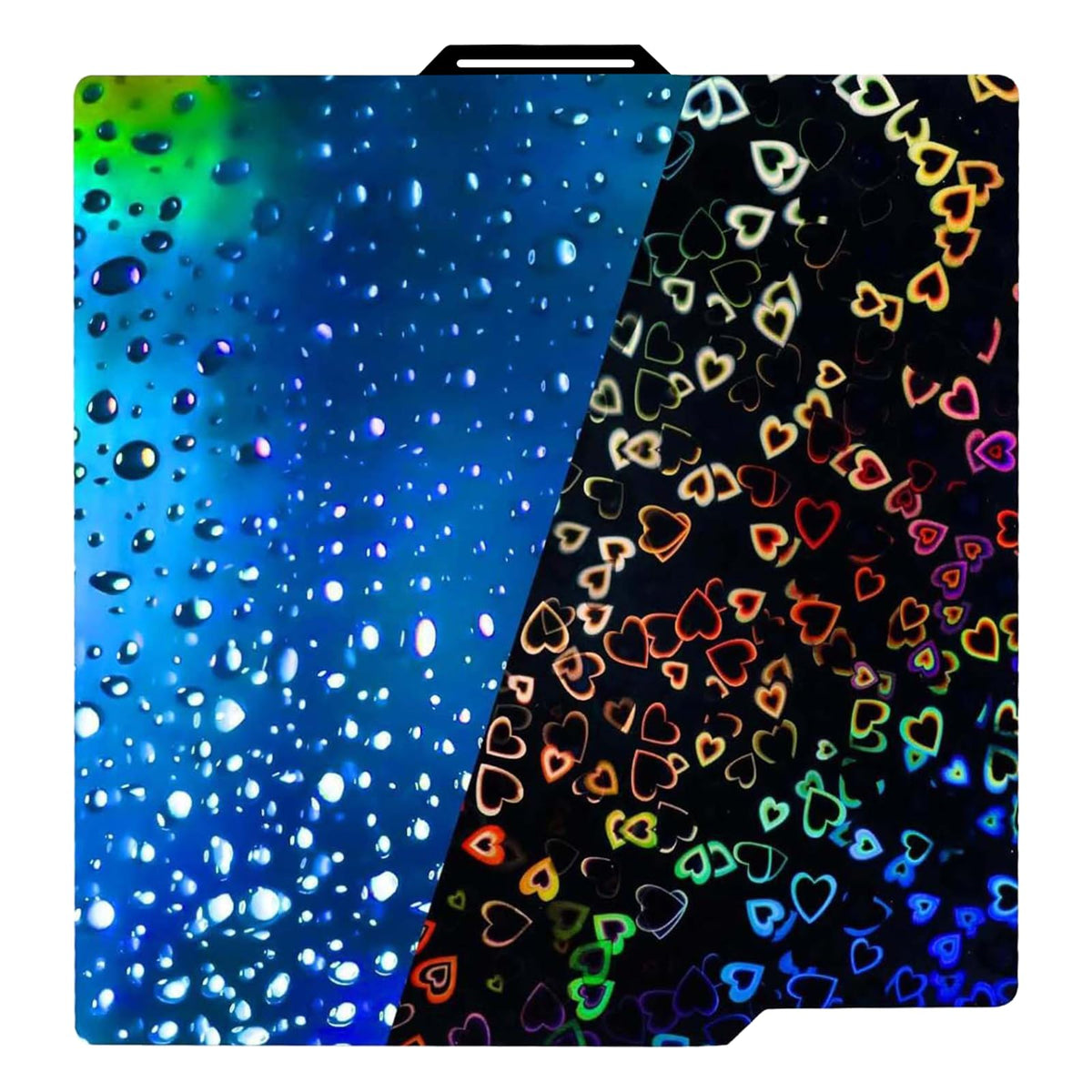 IdeaFormer-3D PEH Build Plate for Bambu Lab P2S/P1S/P1P/X2D/X1C/X1/X1E/A1, Double Sided Smooth Holographic P1S P2S Print Plate Accessories for Bambu Labs 256x256mm Platform