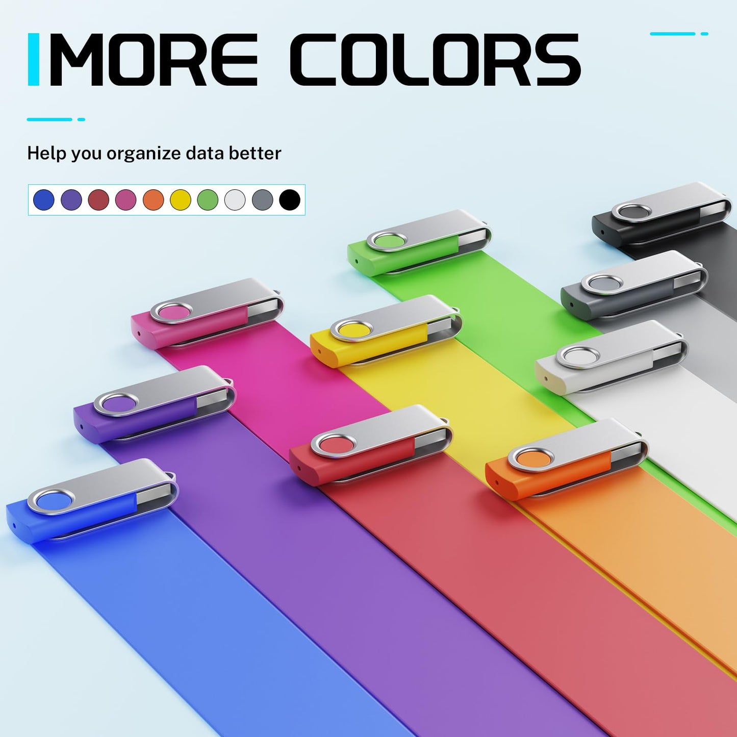64GB Flash Drive 10 Pack