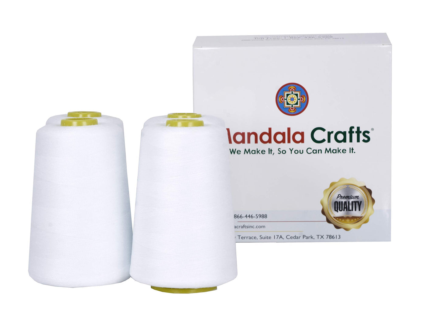 4 Pack of Serger Threads Cones Spools