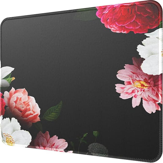Mouse Pad- Black Flower