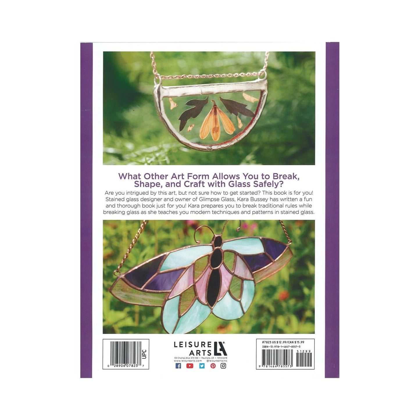 Leisure Arts Stained Glass for Beginniers Crafting Book