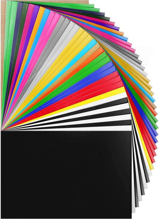 HTV Heat Transfer Vinyl Bundle 37Pack 12" x 10" Vinyl Sheets