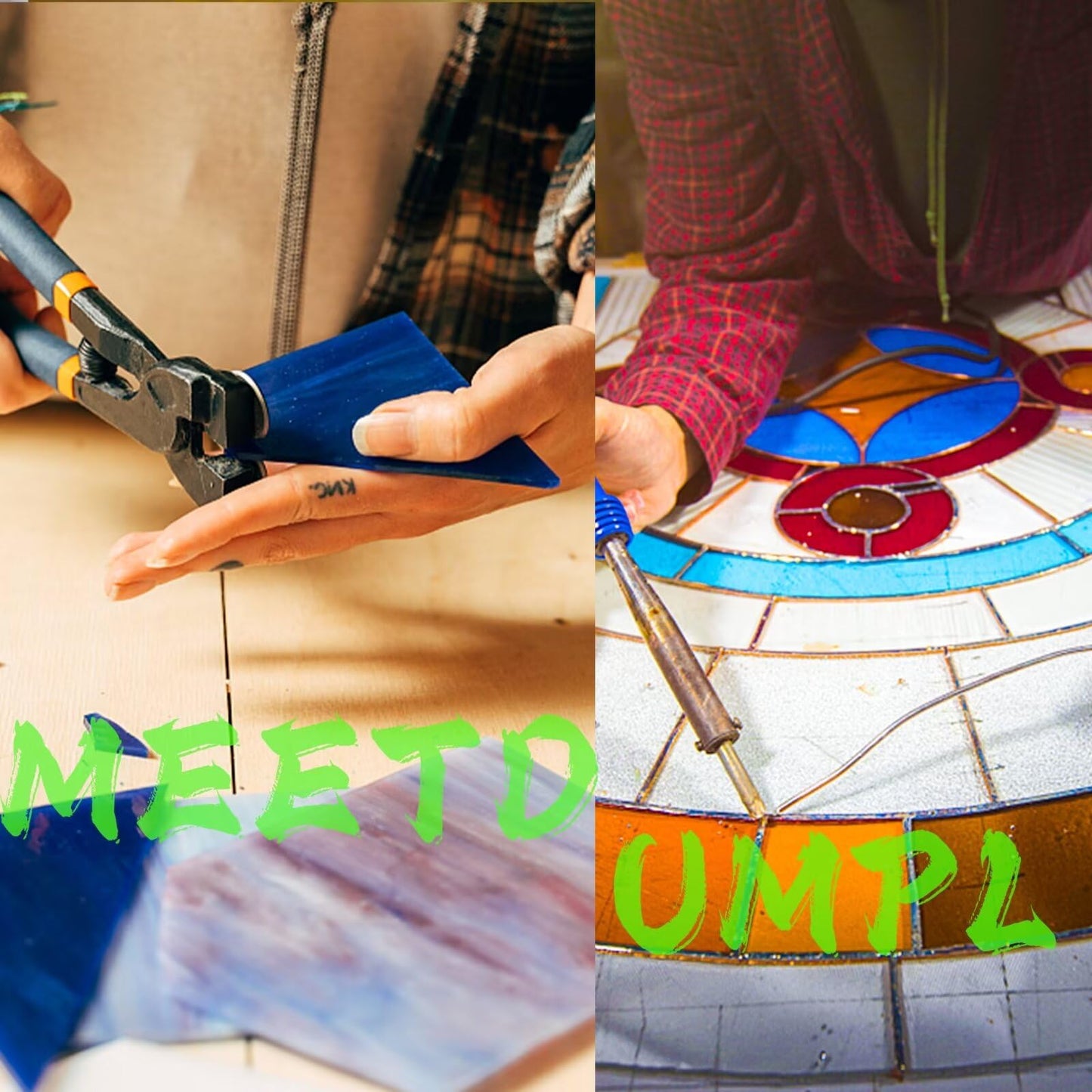 MEETDUMPL Stained Glass Kit，Stained Glass Supplies