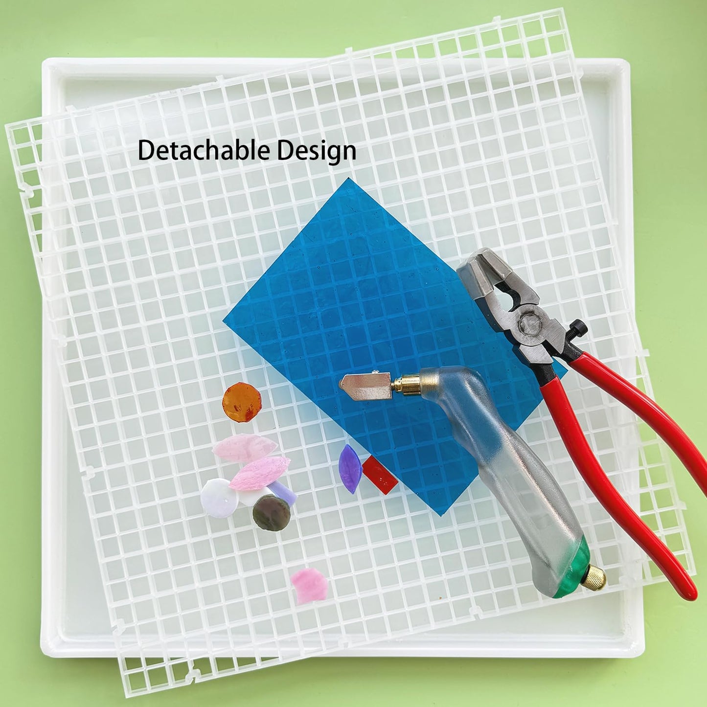 Stained Glass Cutting Mat with Tray