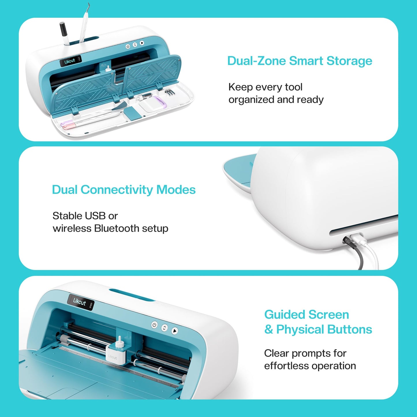 Likcut S41 Vinyl Cutter Machine with Print Then Cut