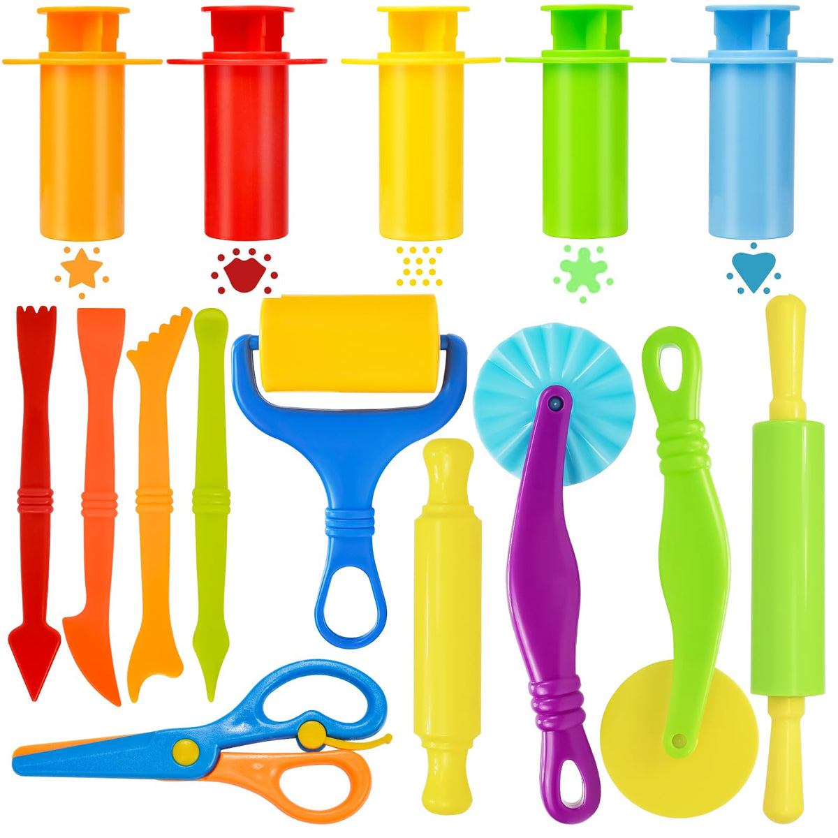 Wxqfumy Dough Tool Set, 15 Pcs Basic Dough Tools Kits
